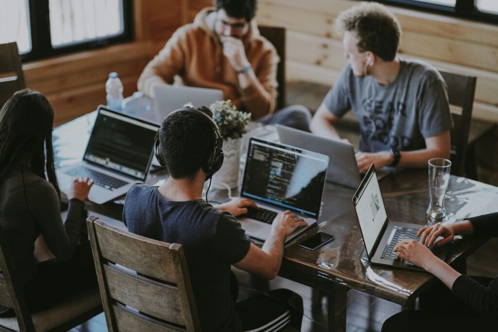 HR professional working in a modern office environment